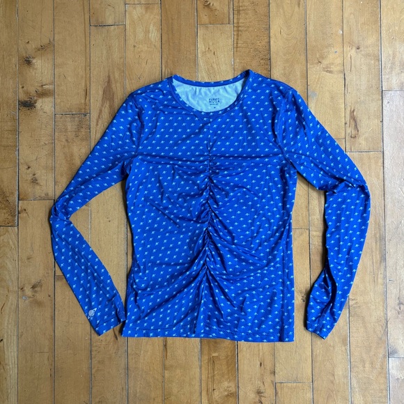 Planet Nusa LS2 Air Long Sleeve - Dazzling Blue/Baby Blue Planets - Picture 2 of 5